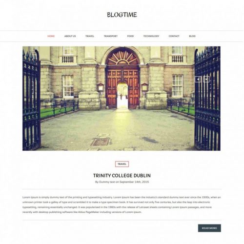 Blog Time - Drupal Theme for Blog