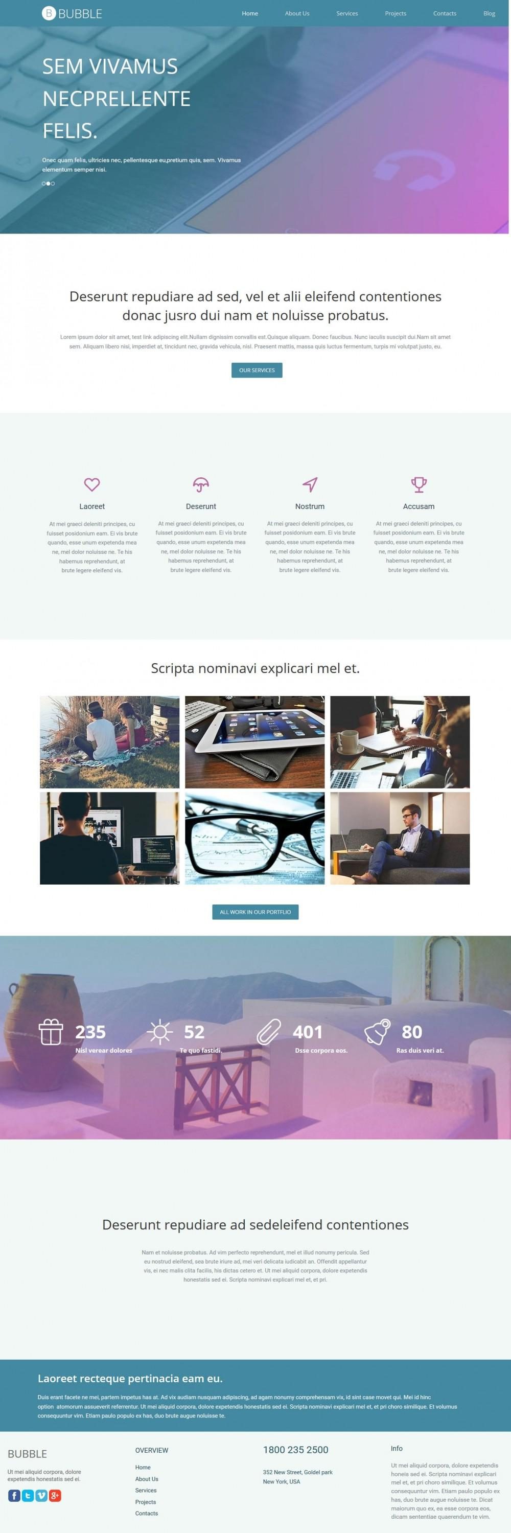 Bubble - Drupal Theme for Web Design