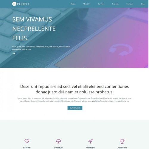 Bubble - Drupal Theme for Web Design