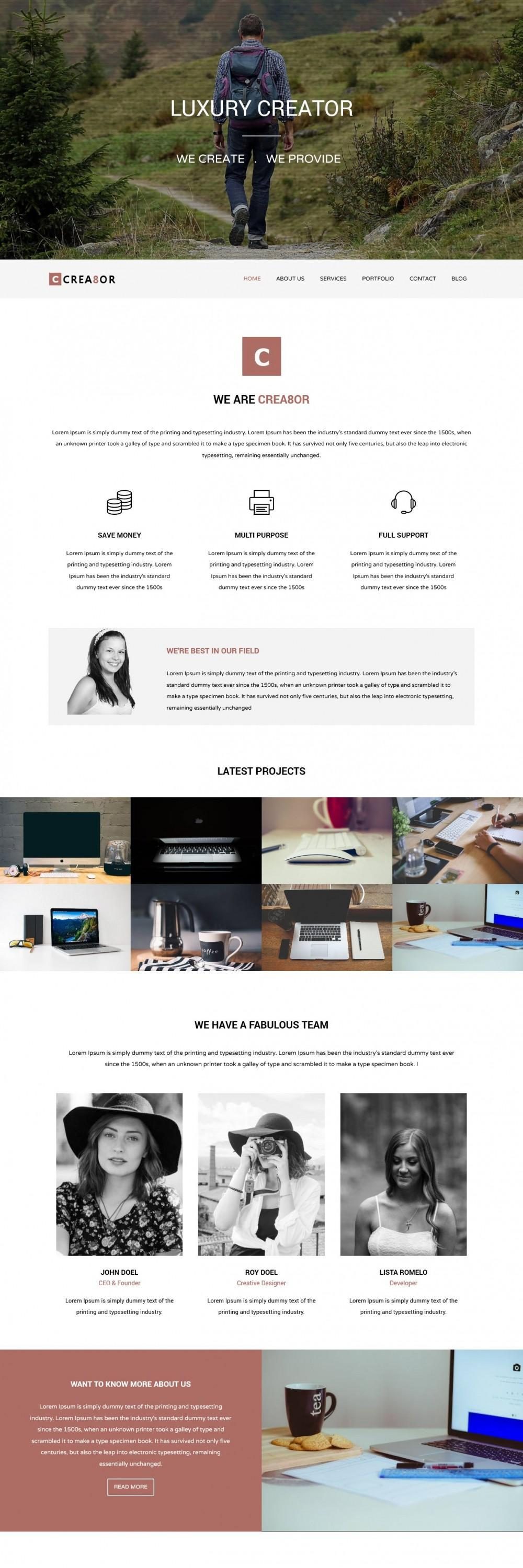 Creator - Multipurpose Joomla Portfolio Template