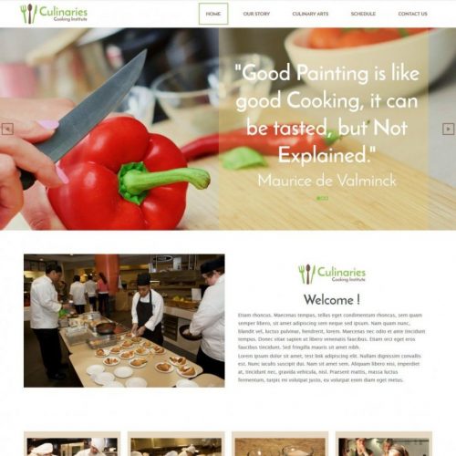 culinaries cooking institute responsive joomla template