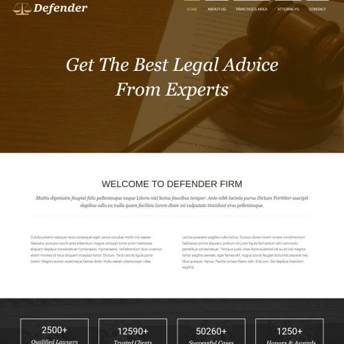 Defender - Responsive Joomla Template for Laywers