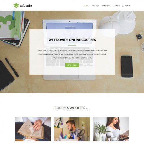 Educate - Learning Online Education Joomla Template