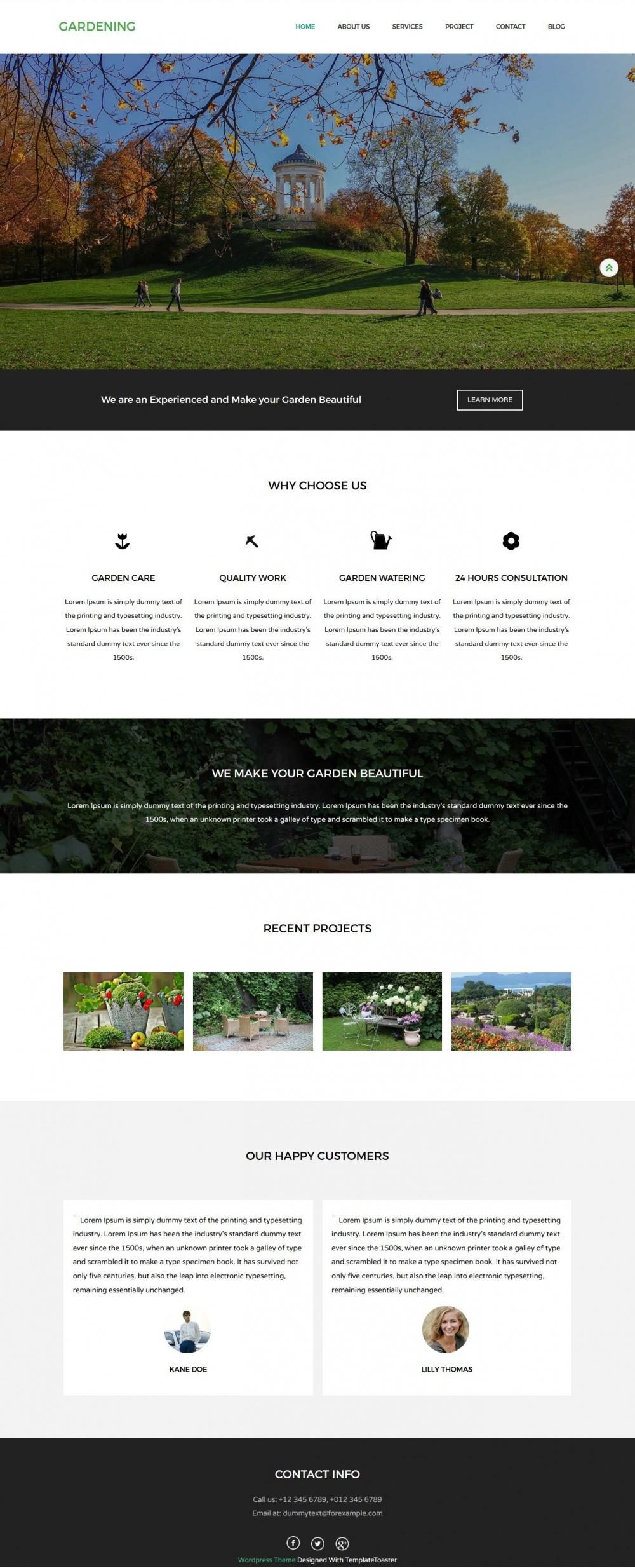 Gardening - Eco Nature/Garden Joomla Template