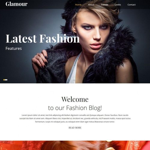 glamour elegent joomla glamour template