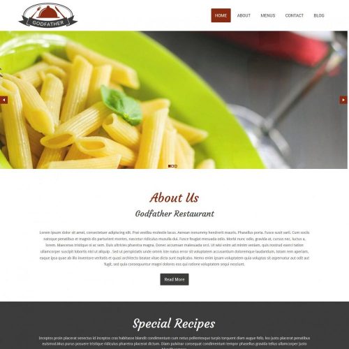 Godfather - Joomla Template for Cafe/Restaurant