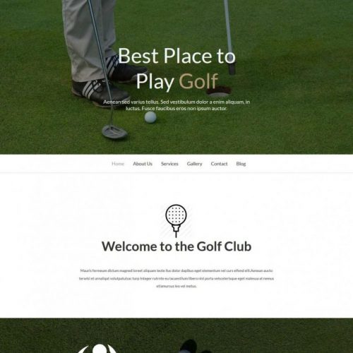 Golf - Golf Academy/Golf Club Joomla Template