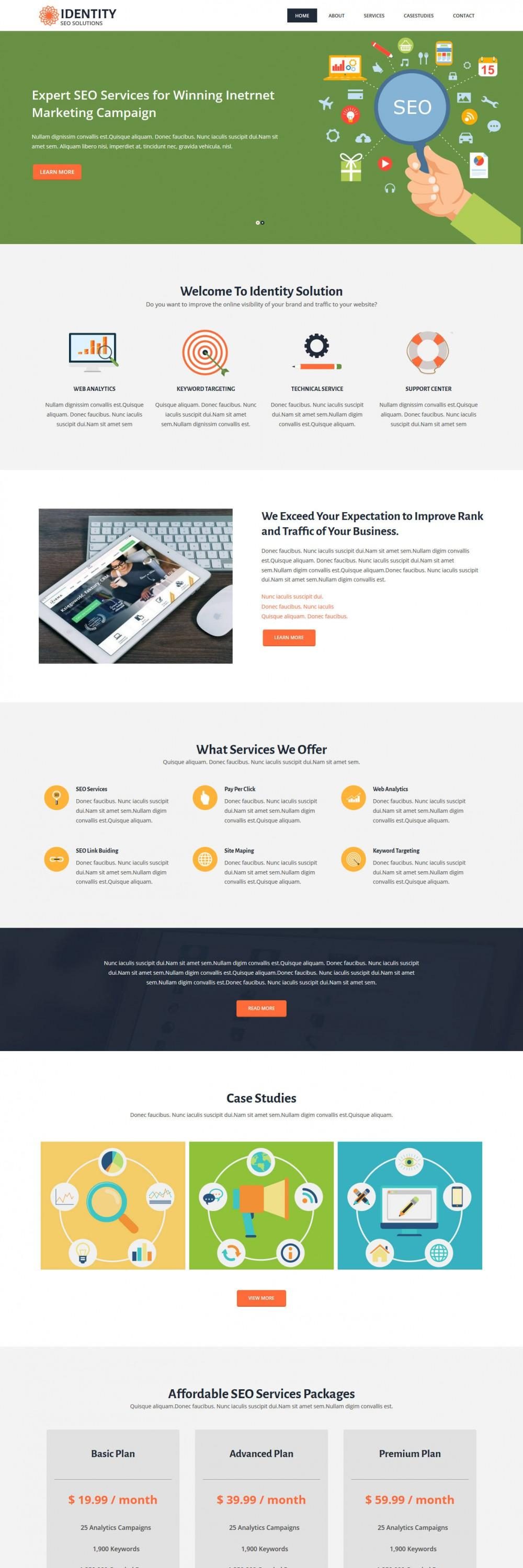 Identity - Digital Marketing/SEO Joomla Template