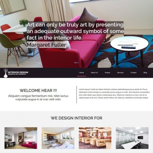 Interior Designing Joomla Template