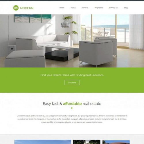 Modern - Beautiful Joomla Template for Real Estate Business