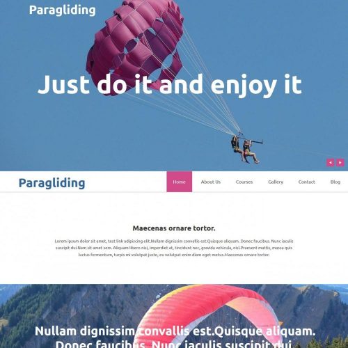 Paragliding - Best Joomla Template for Paragliding Academy