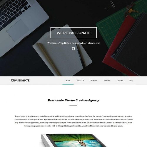 Passionate - Creative Joomla Template for Web Design Agency