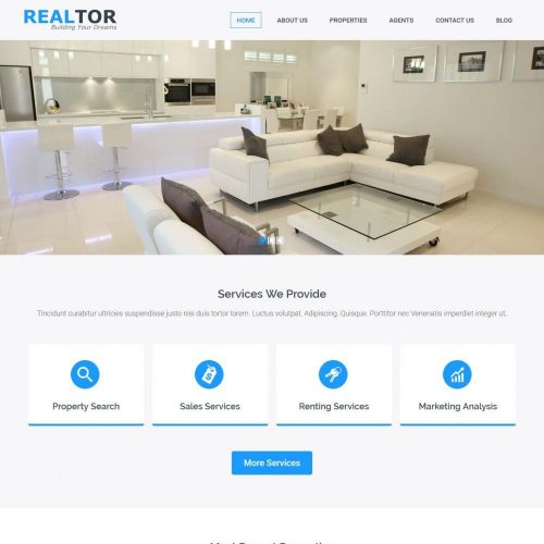 Realtor - Real Estate Responsive Joomla Template