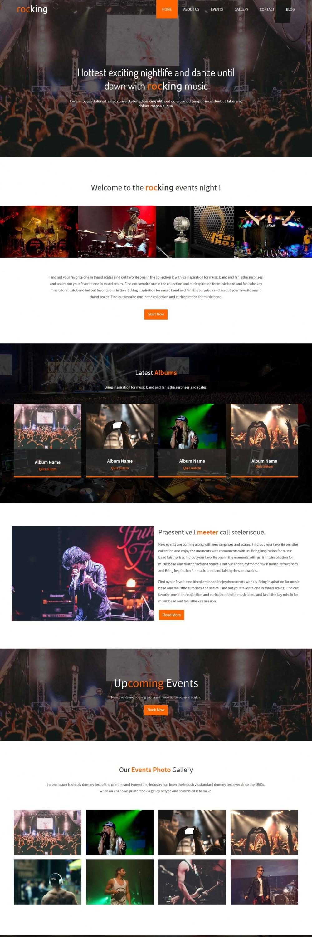 Rocking - Event/Night Club Joomla Template