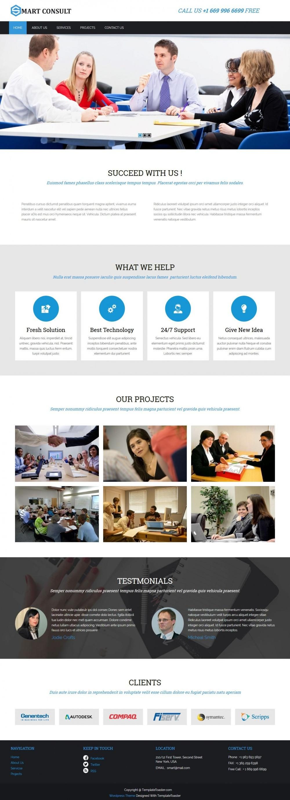 Smart Consultant - Business/Marketing Services Joomla Template