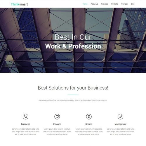 Thinksmart - Business Solutions Joomla Template