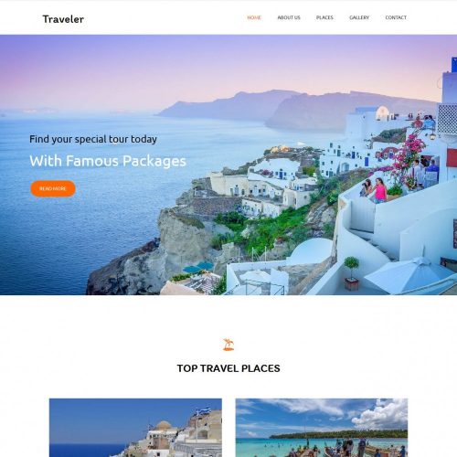 traveler travel agency joomla template