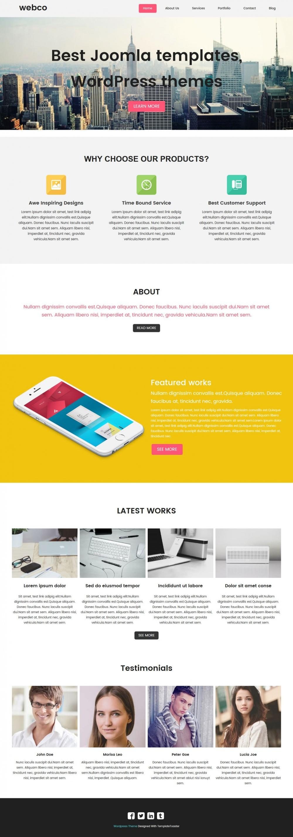 Webco - Joomla Template for Web Design Agencies