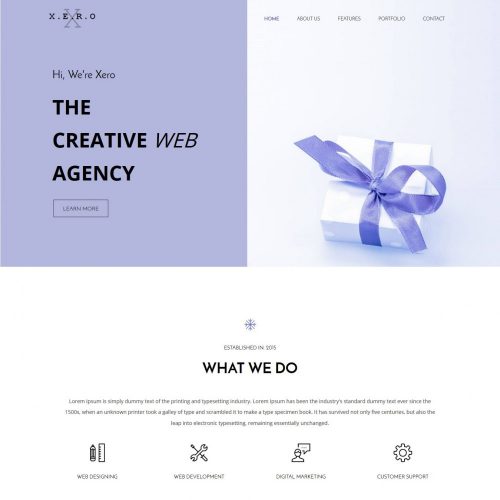 Xero - Web Agency for Joomla Template