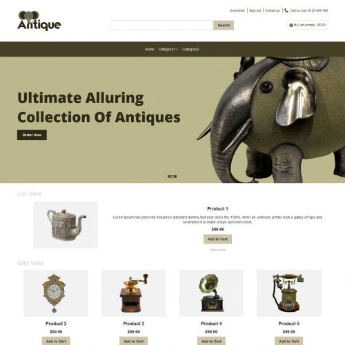 Antique - Antique Products PrestaShop Theme