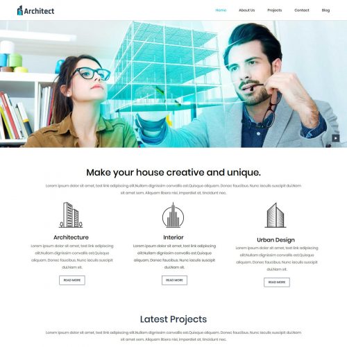 Architect Architecture Studio Free Joomla Template