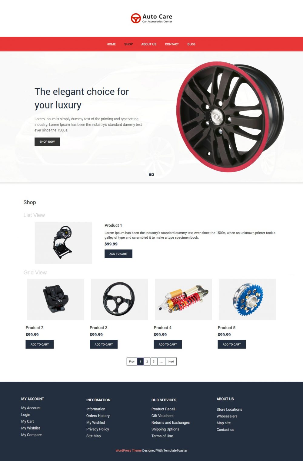 Auto Care - Automobile Accessories Store WooCommerce Theme