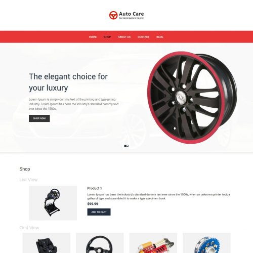 Auto Care - Automobile Accessories Store WooCommerce Theme