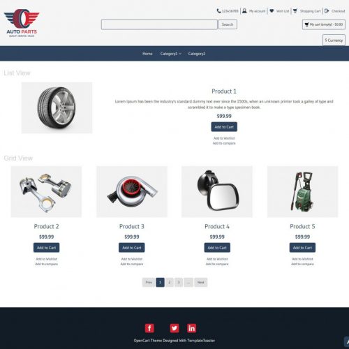 Auto Parts PrestaShop Theme