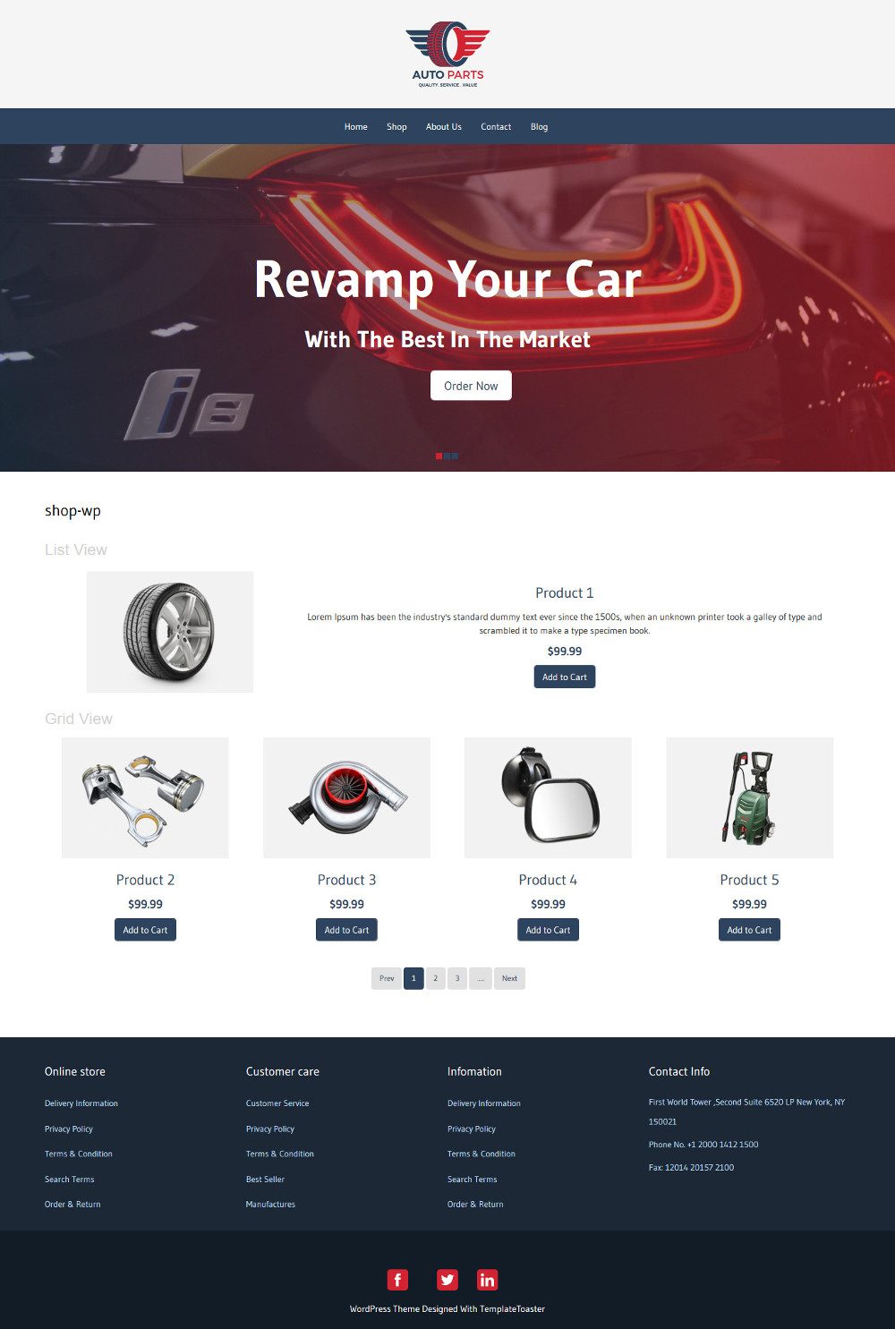 Auto Parts WooCommerce Theme