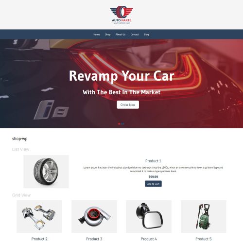 Auto Parts WooCommerce Theme