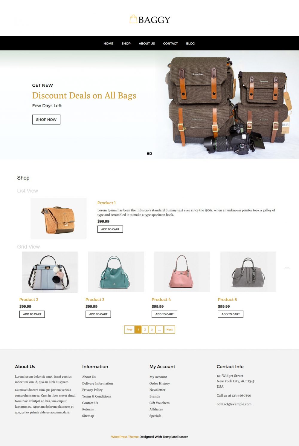 Baggy - Bag Store WooCommerce Theme