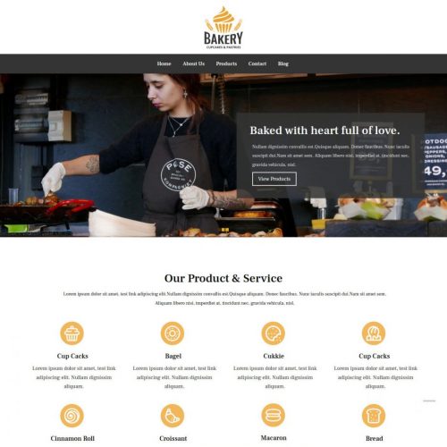 Bakery Free WordPress Theme For Bakeries