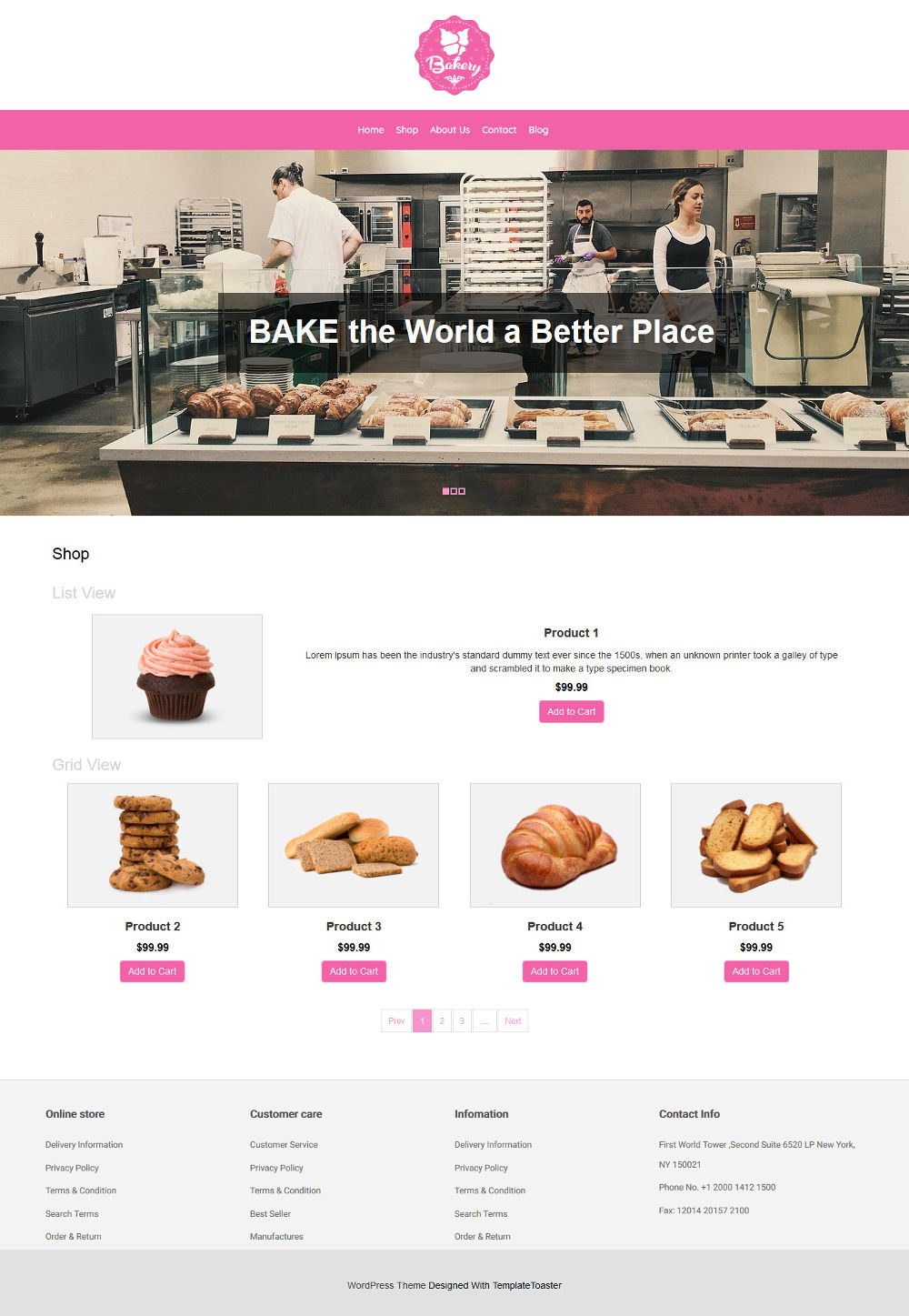 Bakery WooCommerce Theme