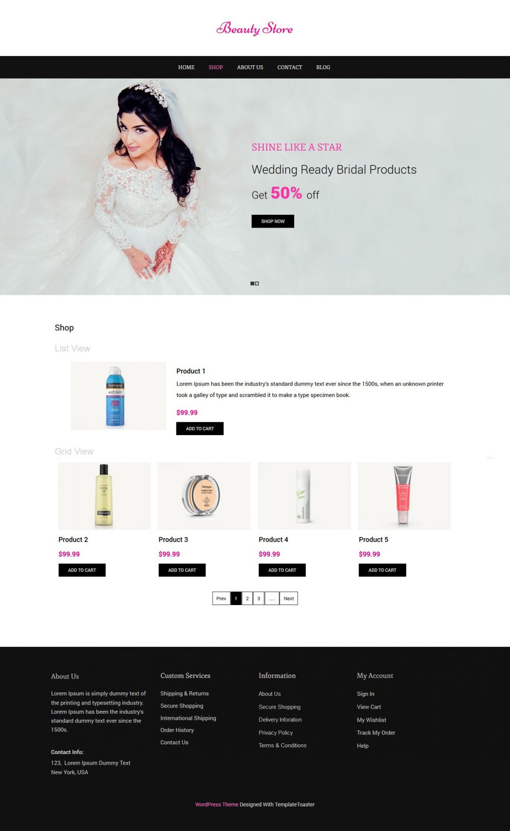 Beauty Store - Beauty Shop WooCommerce Theme