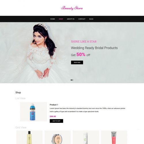 Beauty Store - Beauty Shop WooCommerce Theme