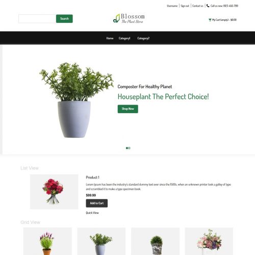 Blossom - The Plant Store Prestashop Theme