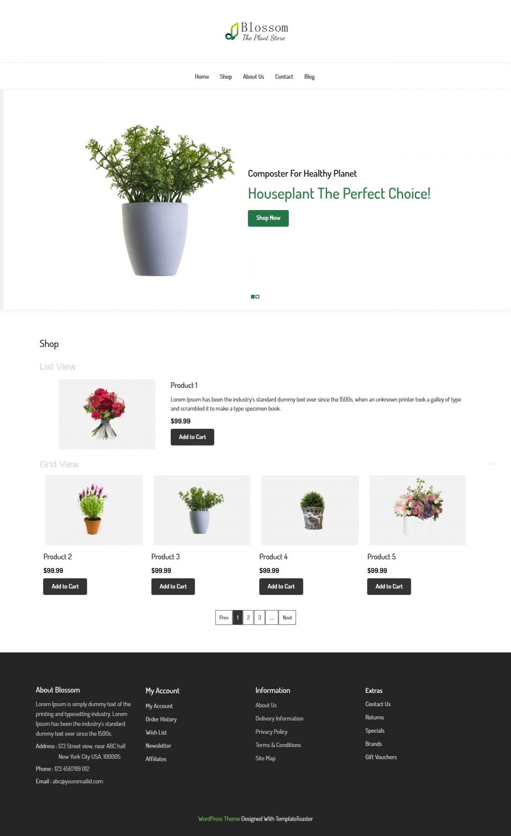 Blossom - The Plant Store WooCommerce Theme