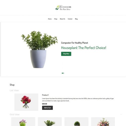 Blossom - The Plant Store WooCommerce Theme