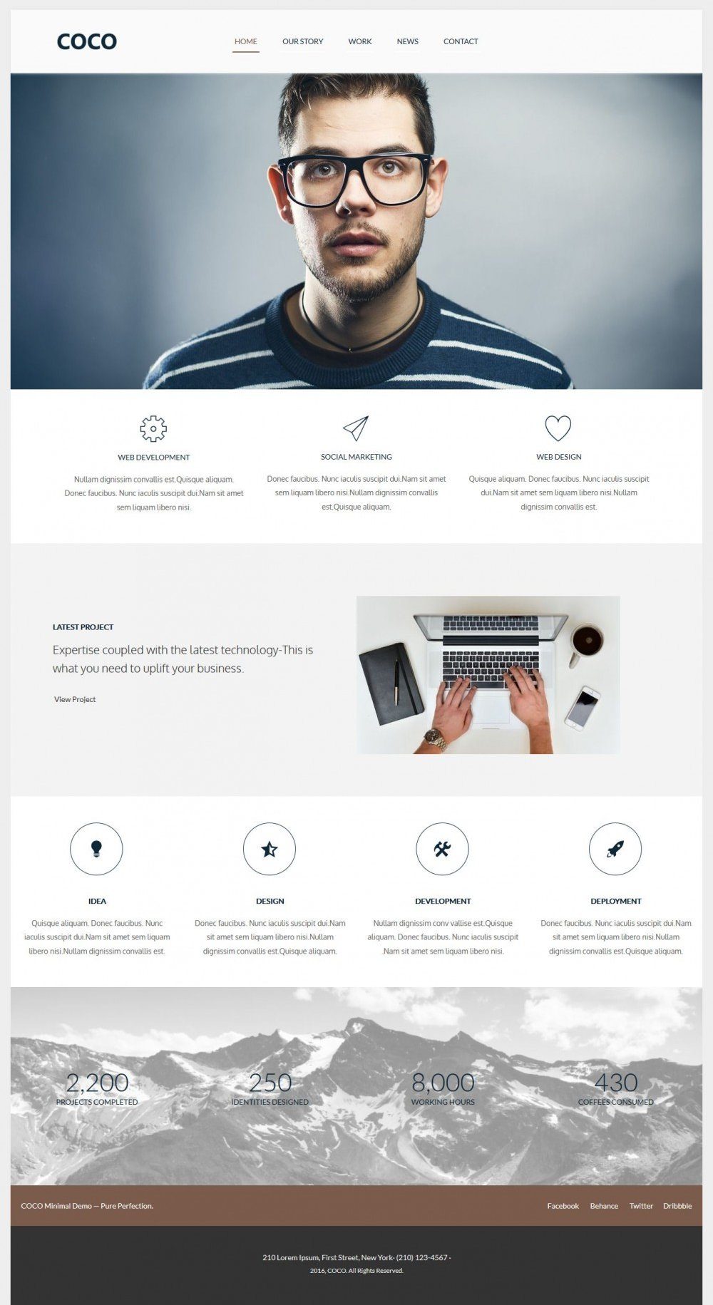 COCO - Flat Designed Wordpress Web Agency Theme