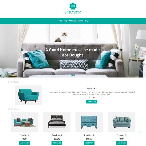 Carlifornia Furniture WooCommerce Theme