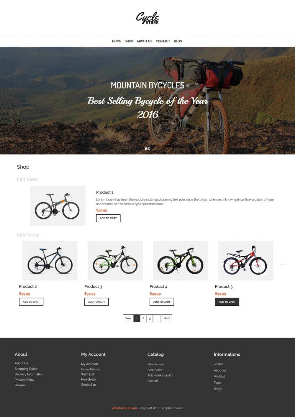Cycle Store - WooCommerce Theme