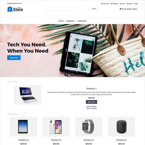 Digital Store - Digital Products Magento Theme