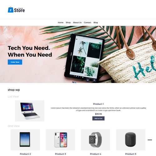 Digital Store Digital Products WooCommerce Theme