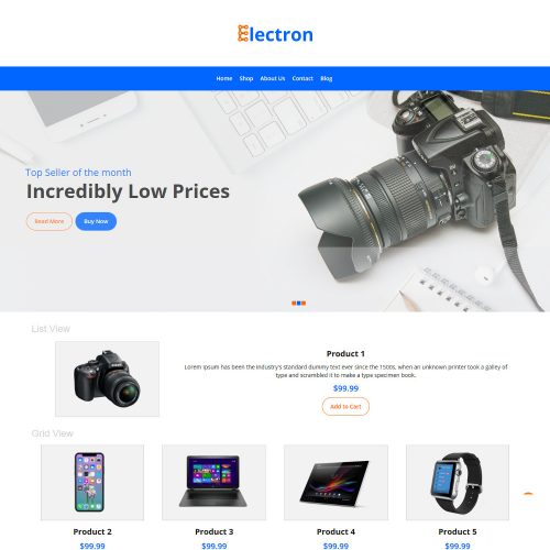 Electron Electronic Store WooCommerce Theme
