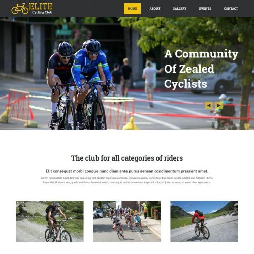 Elite Cycling Club - WordPress Theme