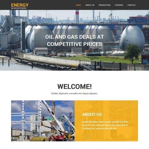 Energy - WordPress Theme for Oil/Gas Trading Coporation