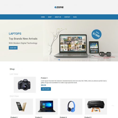 Ezone - Electronic Shop WooCommerce Theme