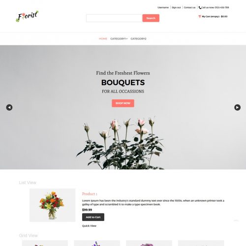 Florist - Flower Shop PrestaShop Theme