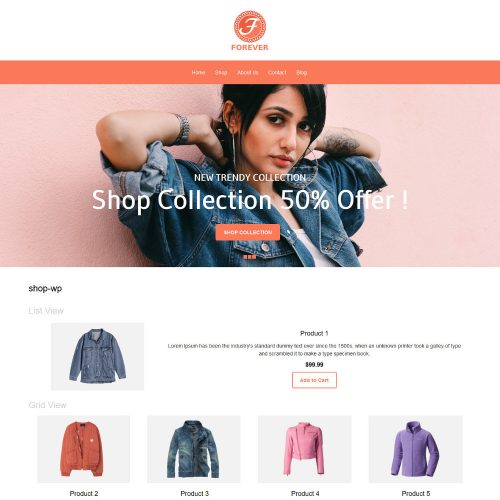 Forever Online Cloth Store WooCommerce Theme