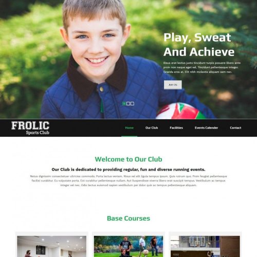 Frolic Sports Club - Multipurpose WordPress Sports Club Theme